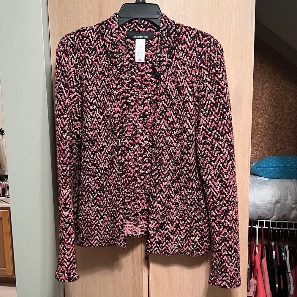 Jones New York Black/Coral Jacket
